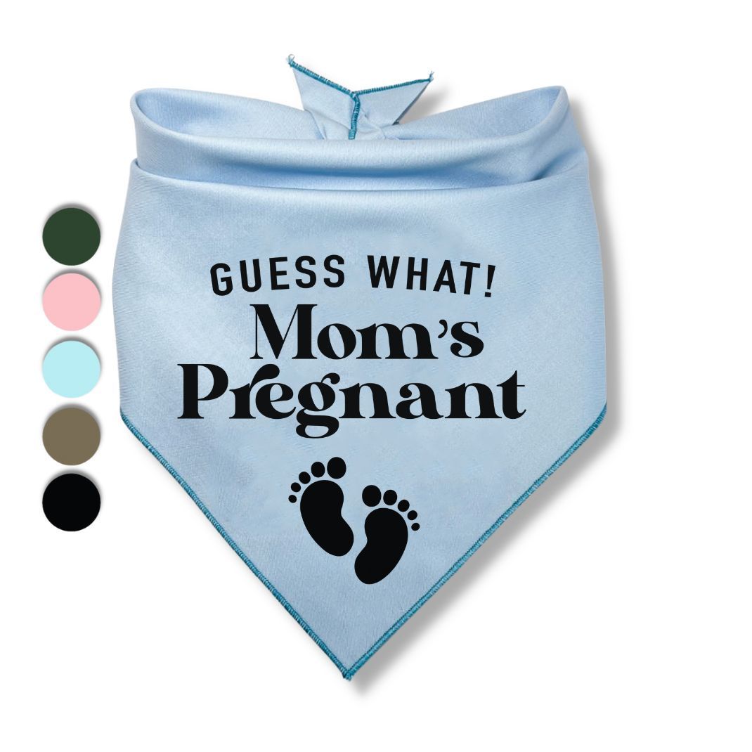 Guess What Moms Pregnant Baby Feet Bandana