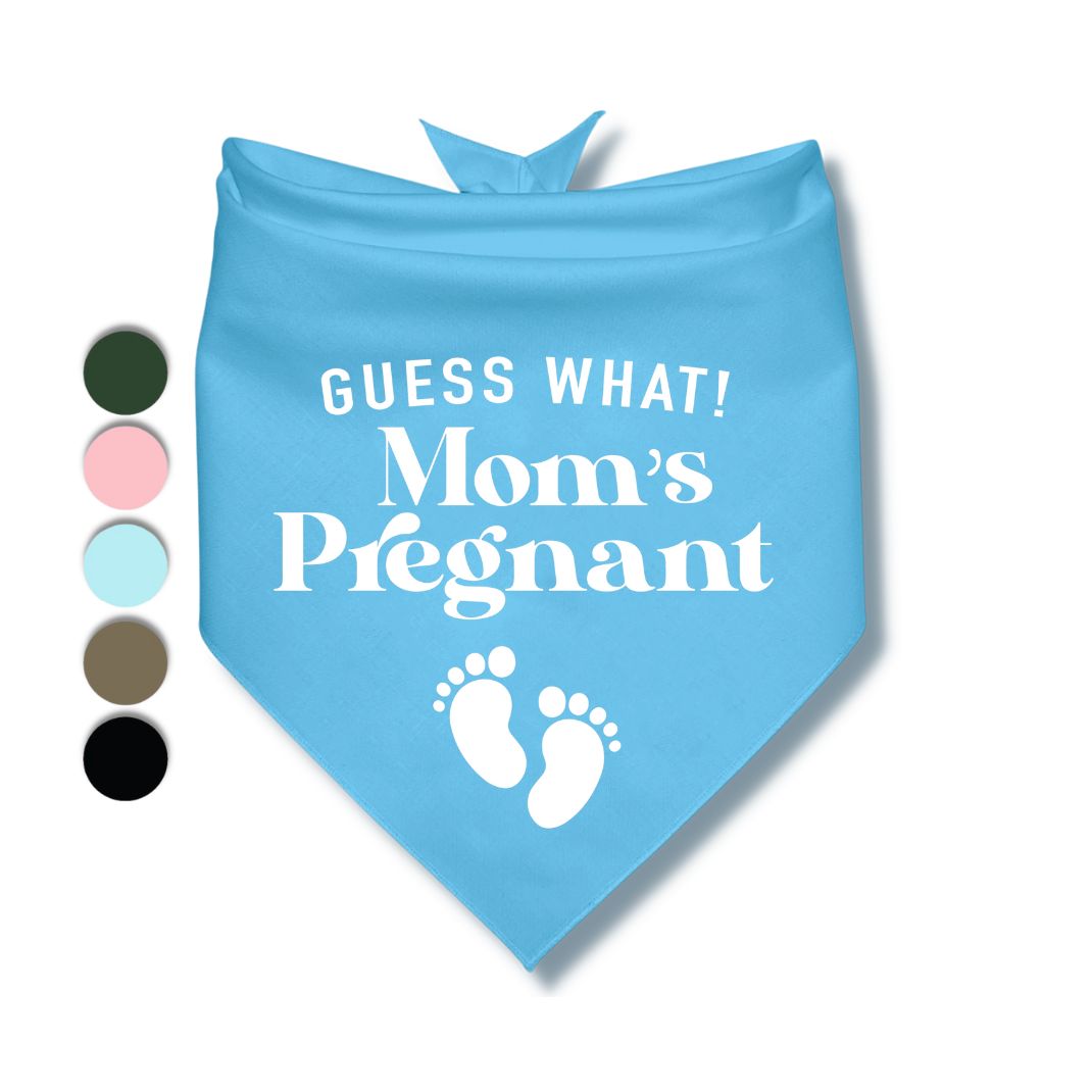 Guess What Moms Pregnant Baby Feet Bandana