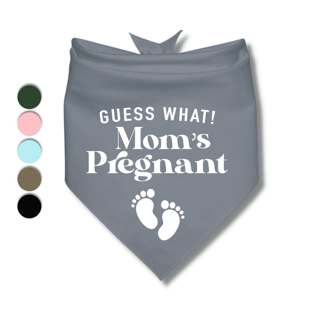 Guess What Moms Pregnant Baby Feet Bandana