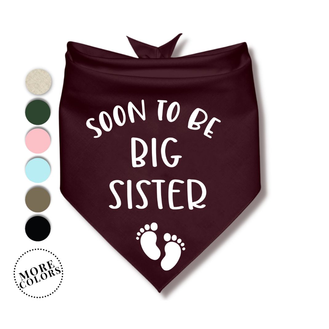 Soon To Be Big Sister Bandana