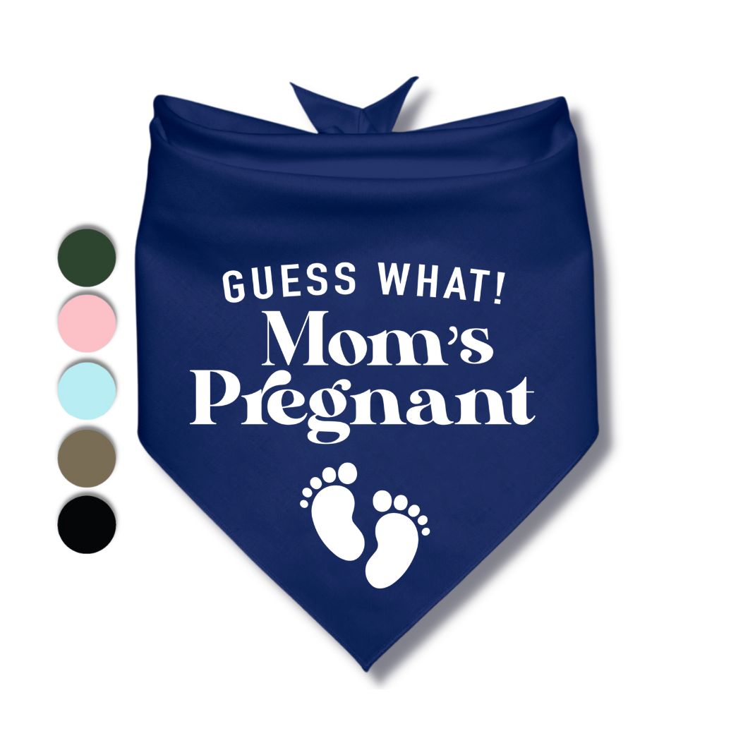Guess What Moms Pregnant Baby Feet Bandana