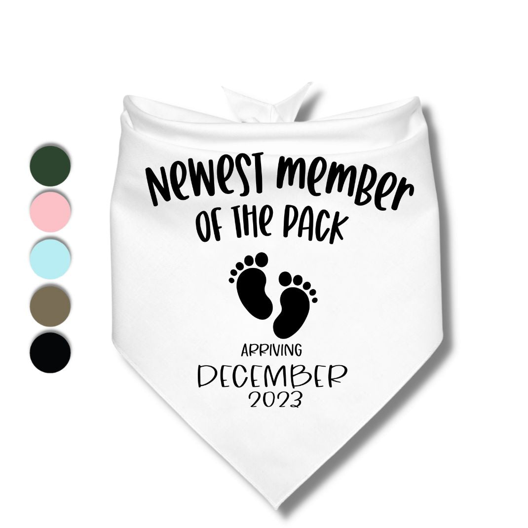 Newest Member Of The Pack Date Bandana