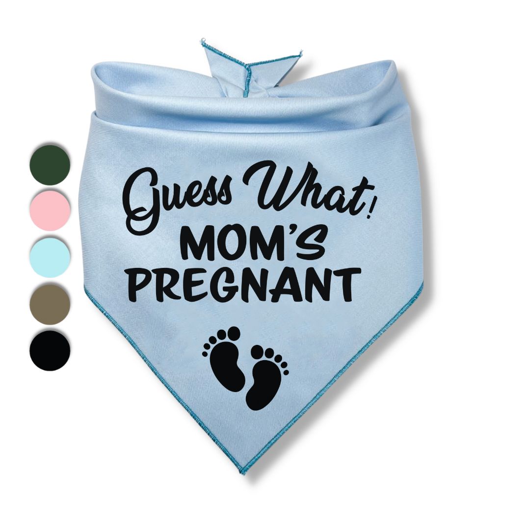 Guess What Moms Pregnant Baby Feet Bandana