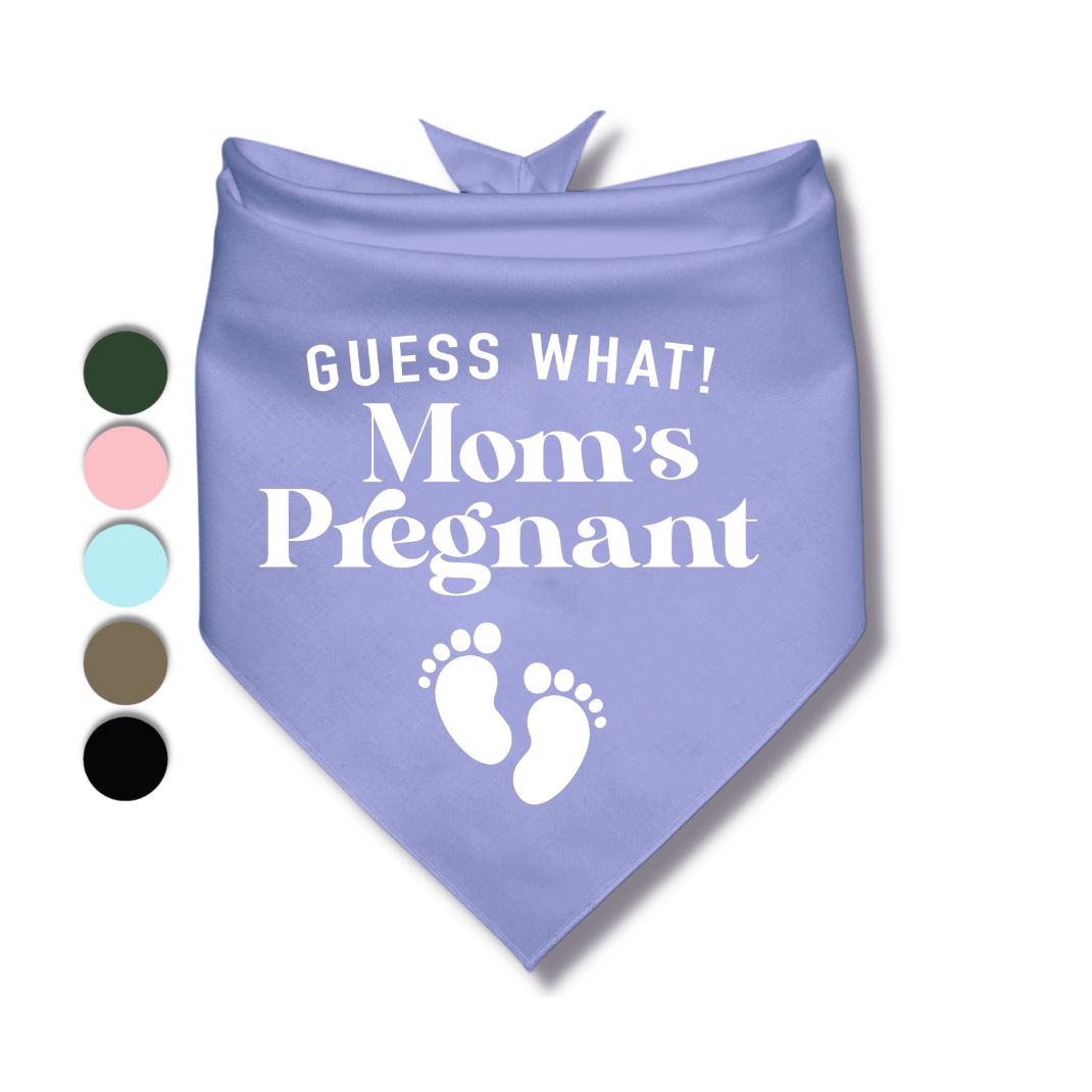 Guess What Moms Pregnant Baby Feet Bandana