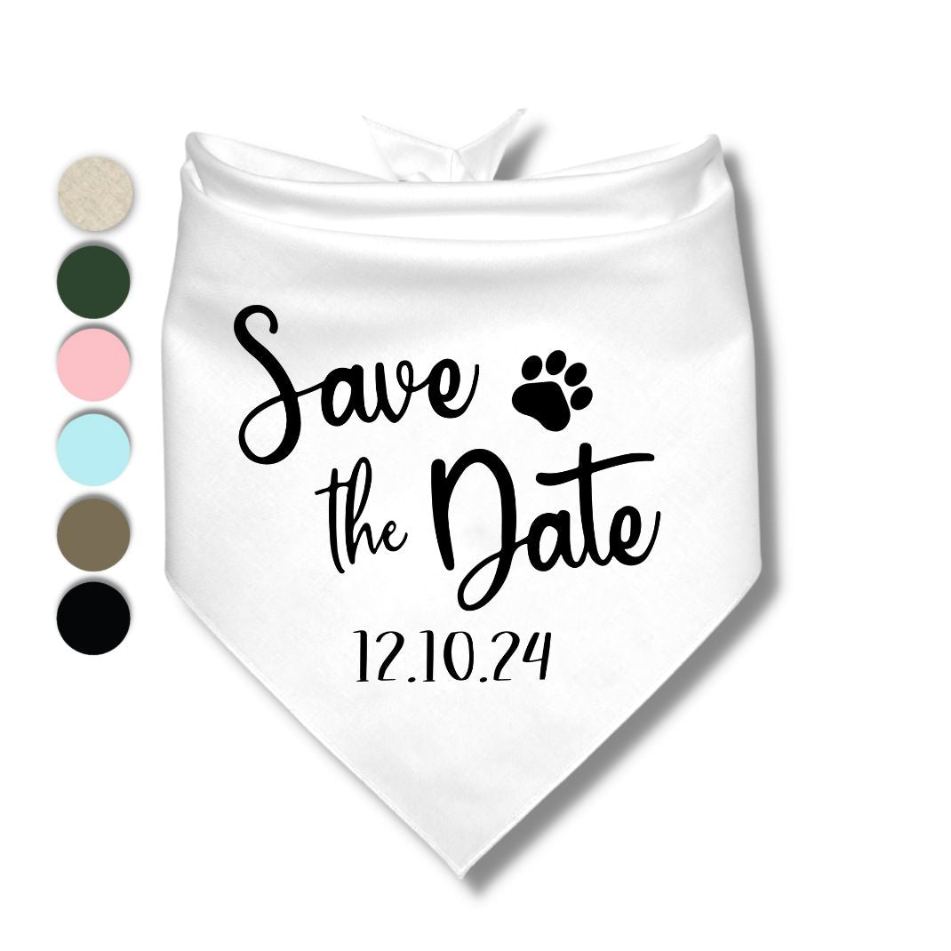 Save The Date Bandana