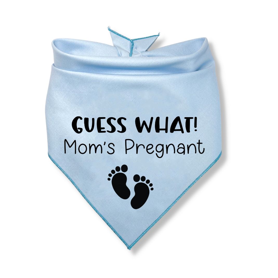 Guess What Moms Pregnant Baby Feet Bandana