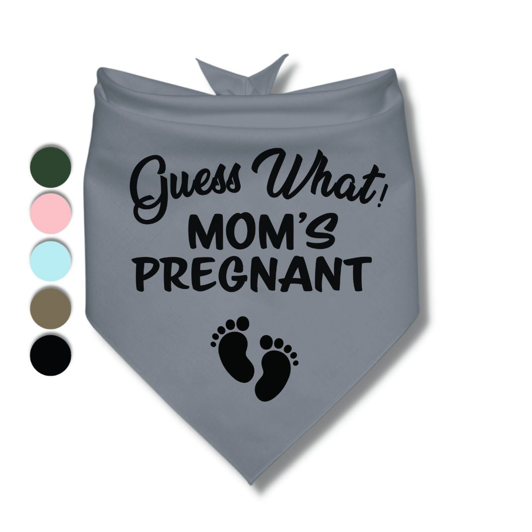 Guess What Moms Pregnant Baby Feet Bandana