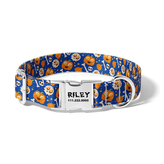 Halloween Happy Pumpkins Dog Collar