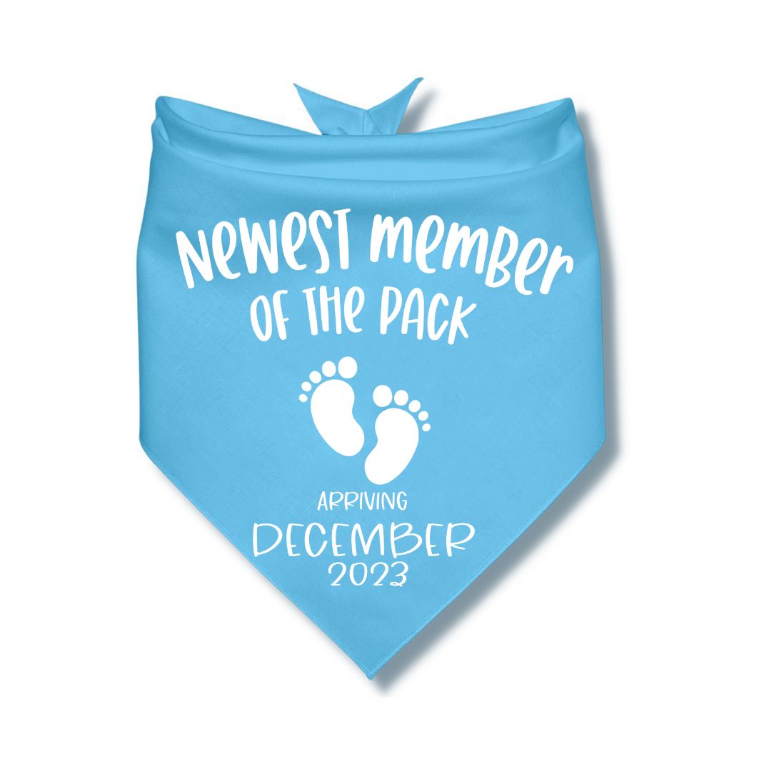 Newest Member Of The Pack Date Bandana