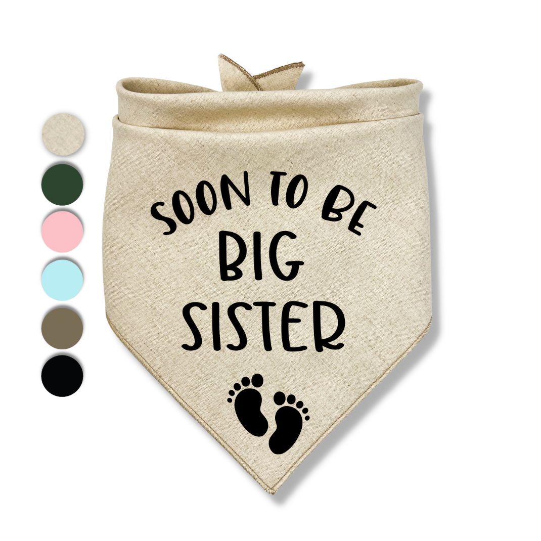Soon To Be Big Sister Bandana