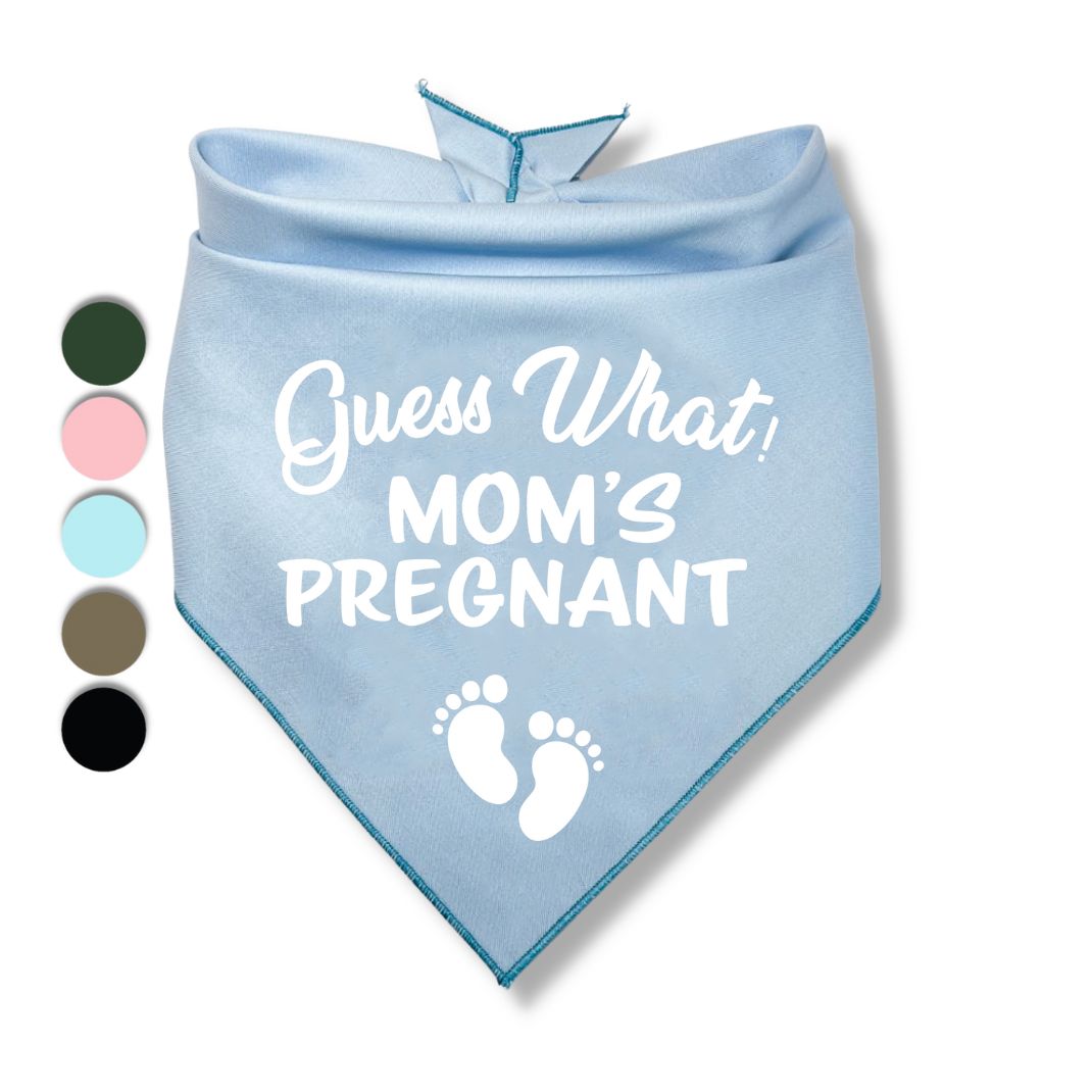 Guess What Moms Pregnant Baby Feet Bandana