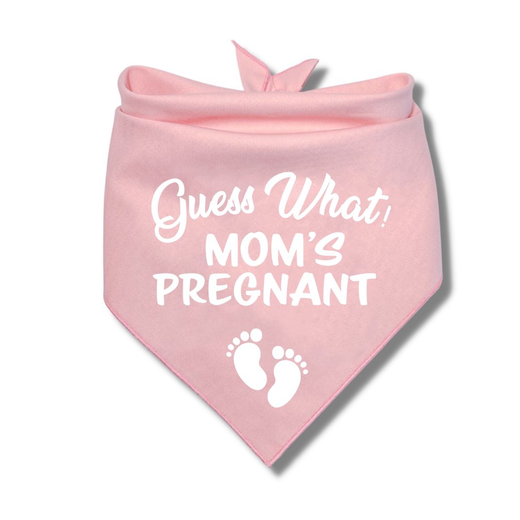 Guess What Moms Pregnant Baby Feet Bandana