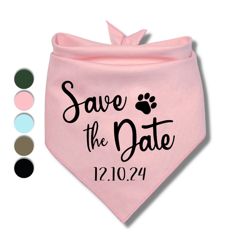 Save The Date Bandana