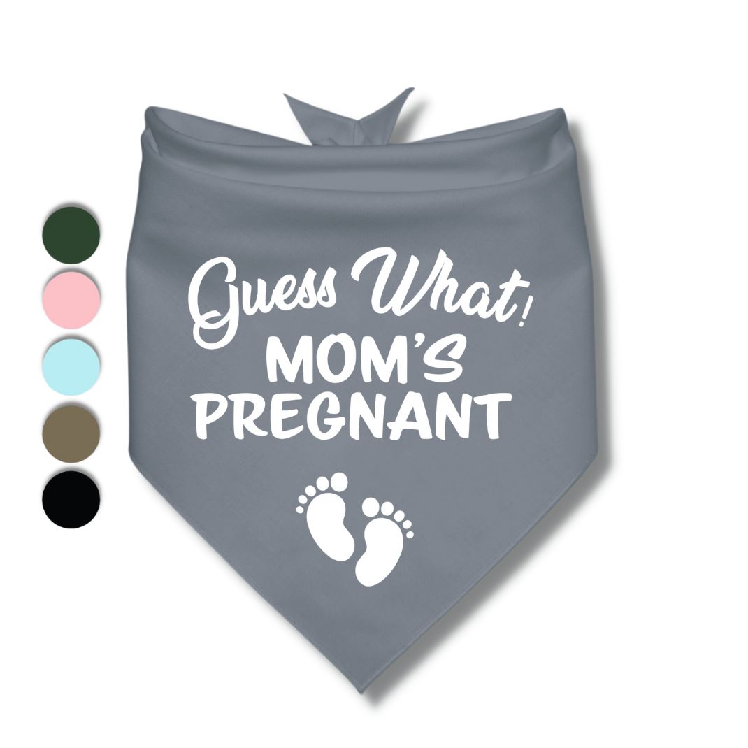 Guess What Moms Pregnant Baby Feet Bandana