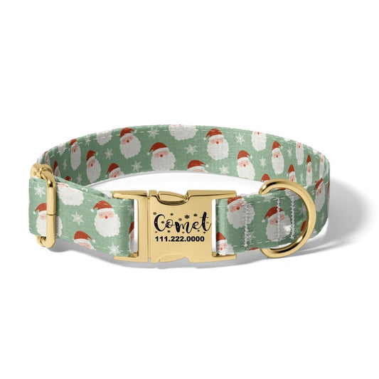 Christmas Cheerful Santa Dog Collar
