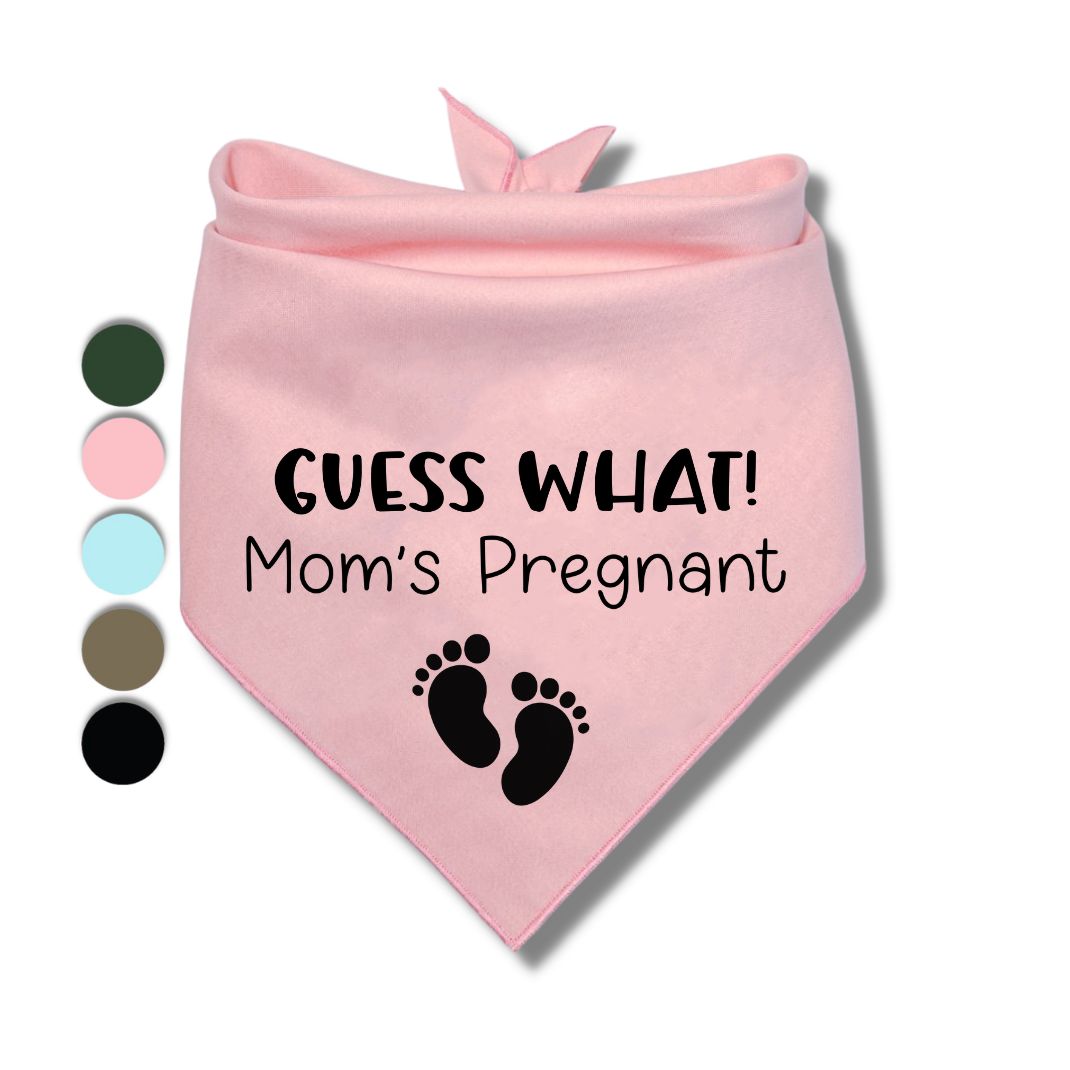 Guess What Moms Pregnant Baby Feet Bandana