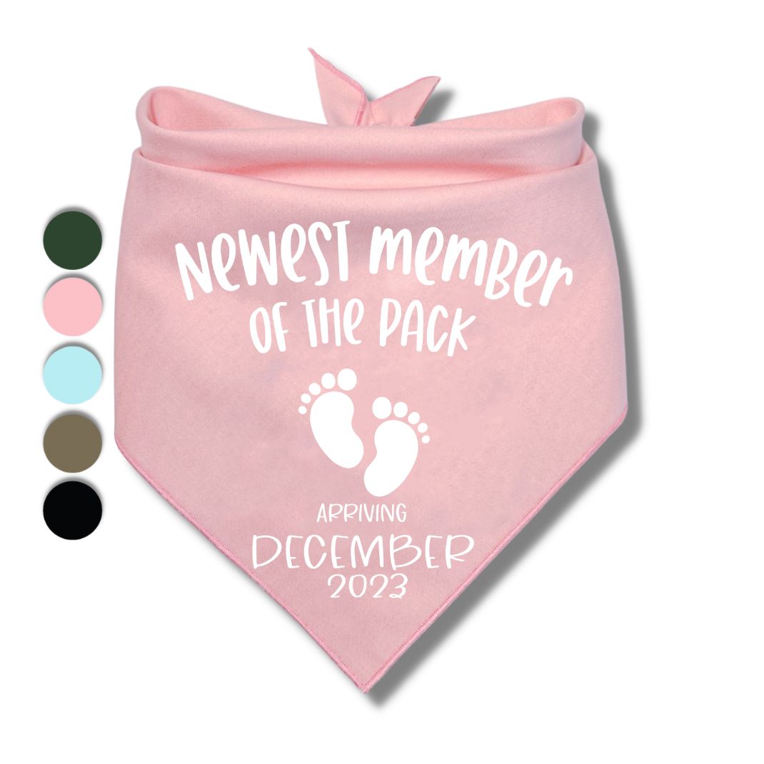 Newest Member Of The Pack Date Bandana