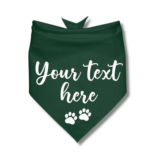 Customized Text Paw Bandana