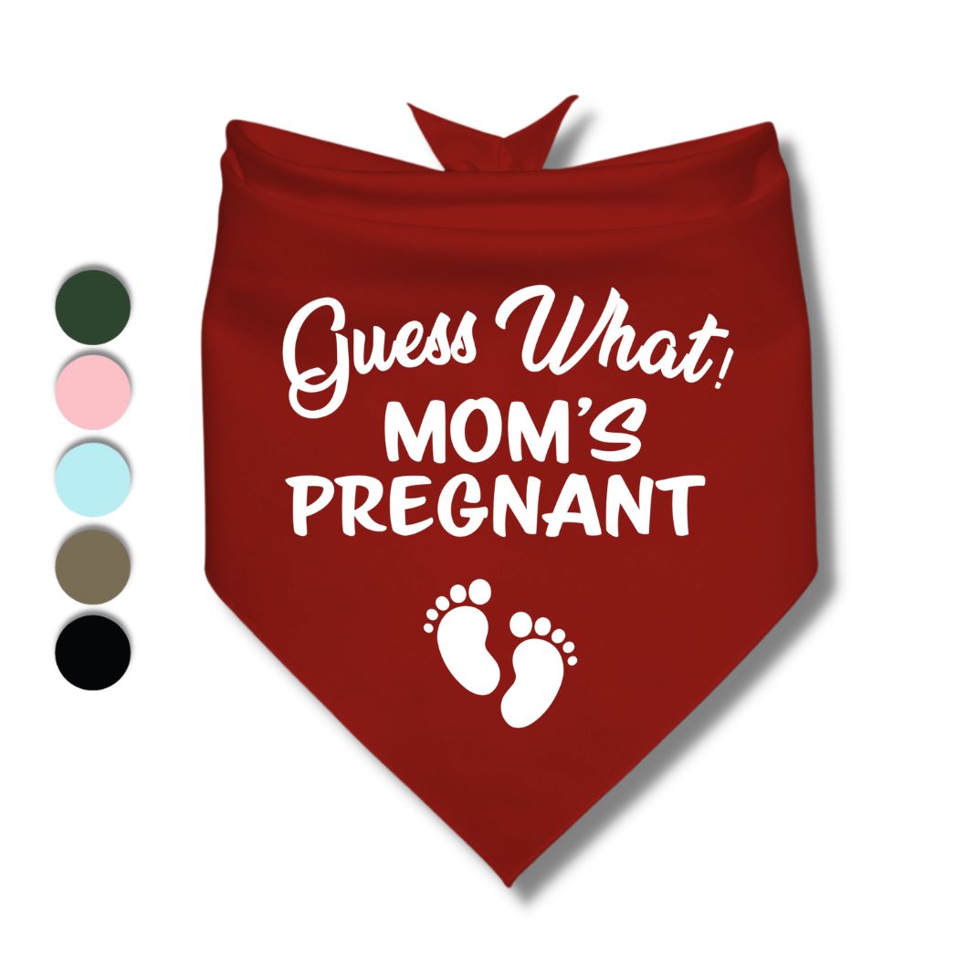 Guess What Moms Pregnant Baby Feet Bandana