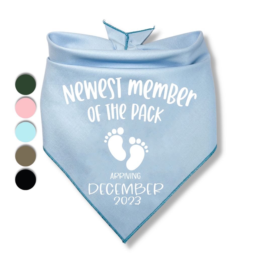 Newest Member Of The Pack Date Bandana