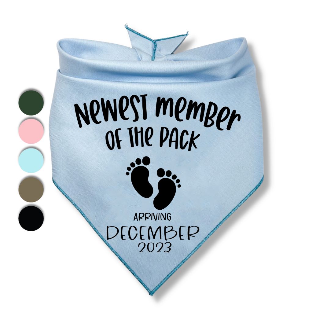 Newest Member Of The Pack Date Bandana