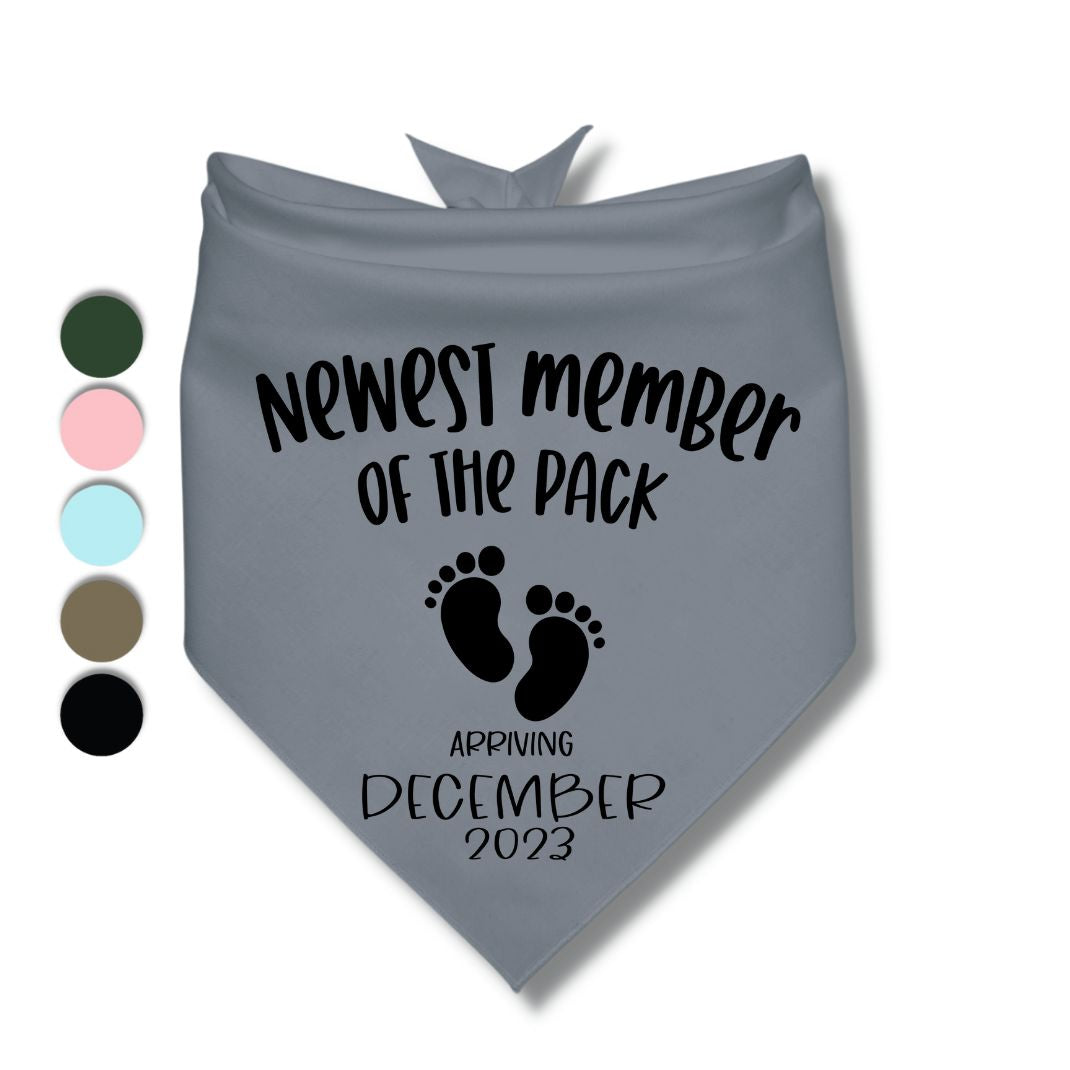 Newest Member Of The Pack Date Bandana