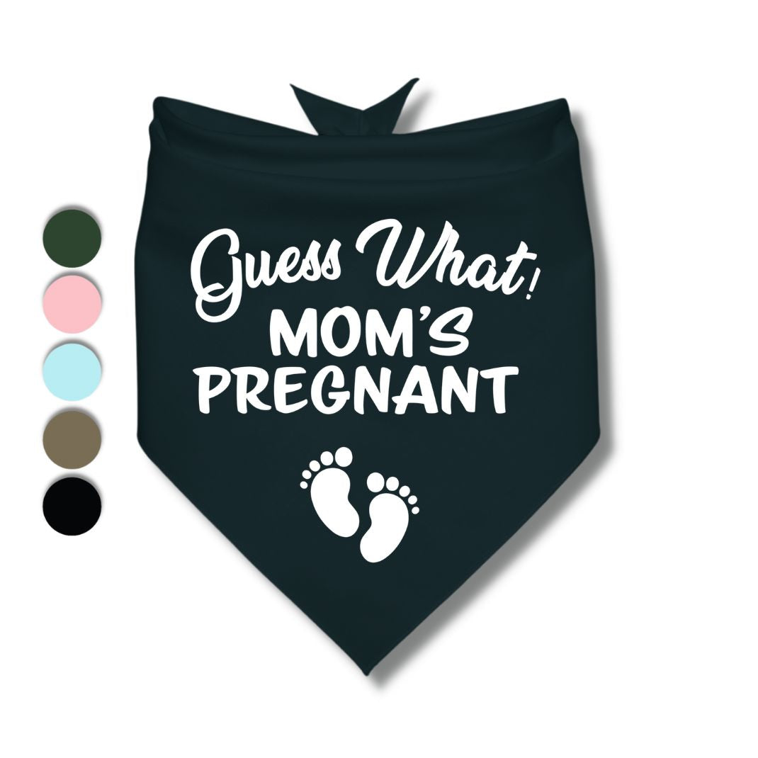 Guess What Moms Pregnant Baby Feet Bandana