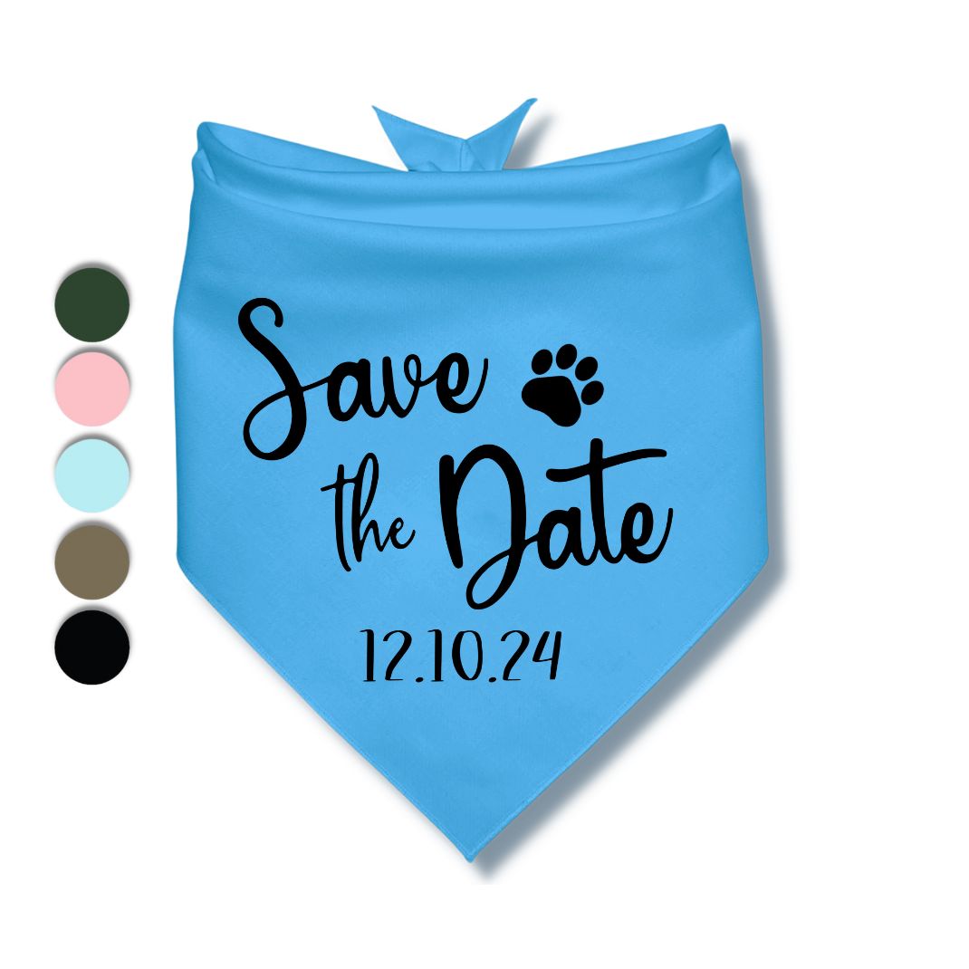 Save The Date Bandana