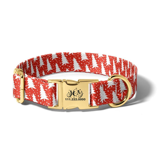 Christmas Snowy Days Dog Collar