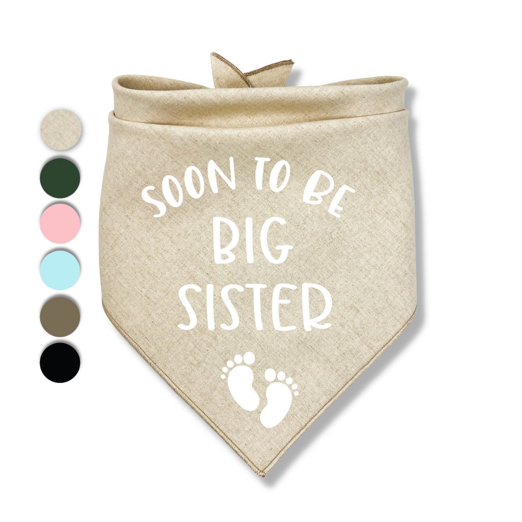 Soon To Be Big Sister Bandana