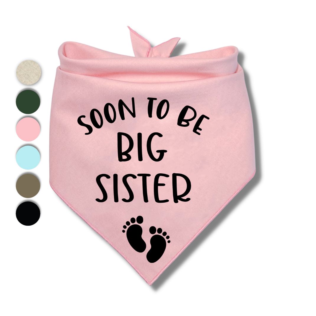 Soon To Be Big Sister Bandana