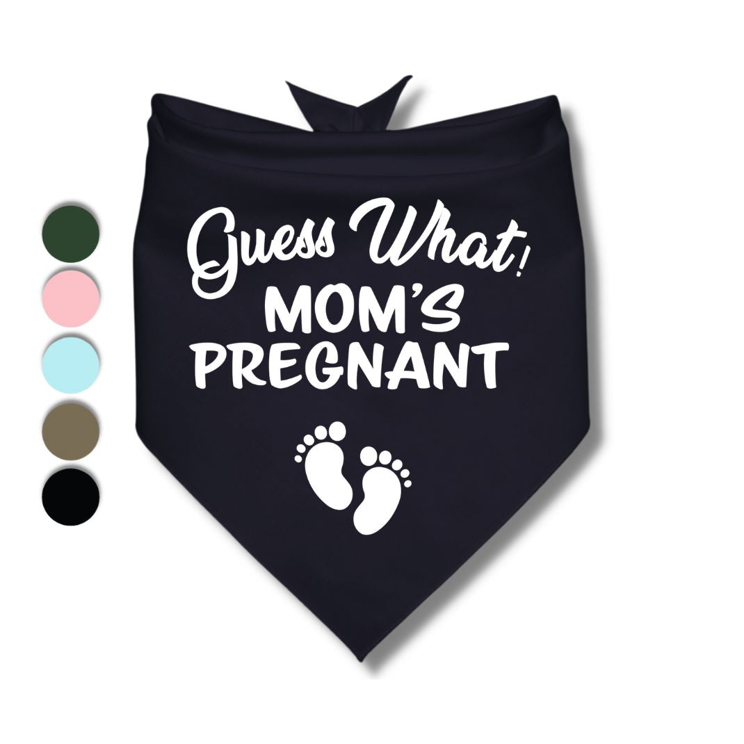 Guess What Moms Pregnant Baby Feet Bandana