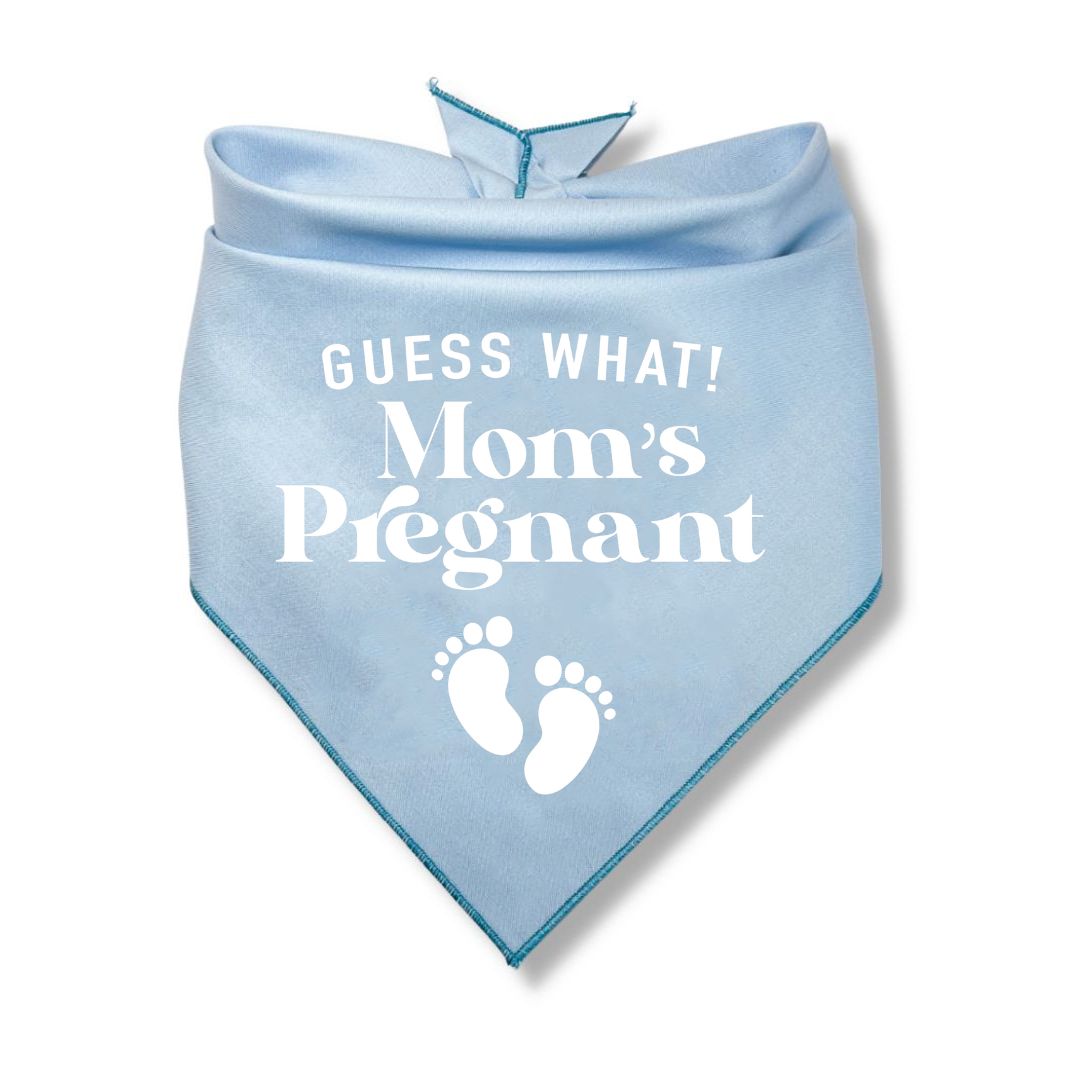 Guess What Moms Pregnant Baby Feet Bandana