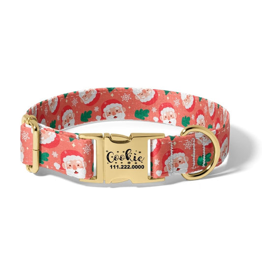 Christmas Happy Santa Dog Collar