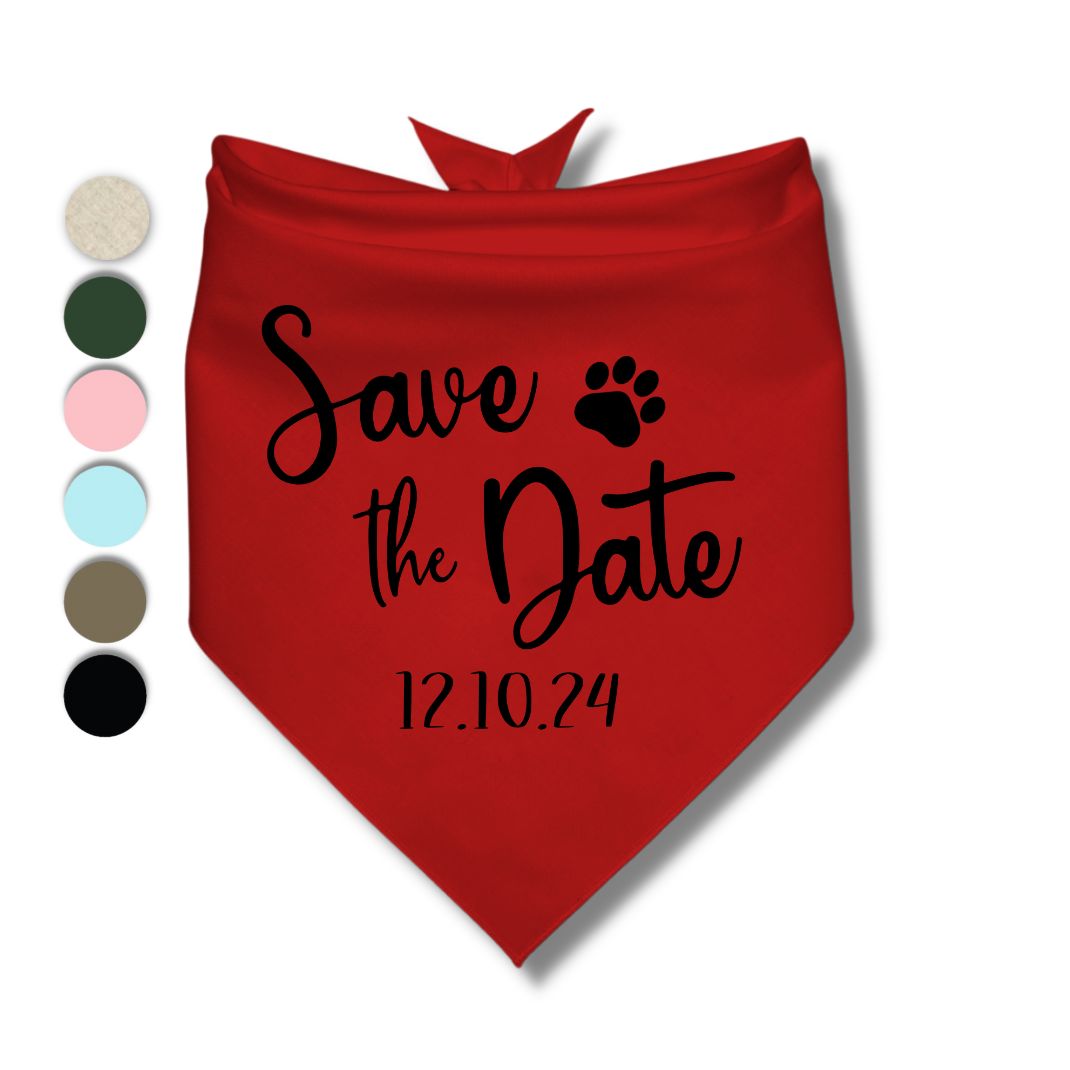 Save The Date Bandana