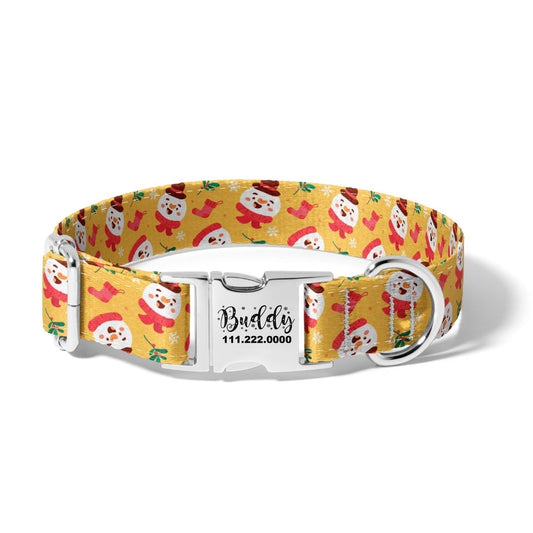 Christmas Frosty Fun Dog Collar