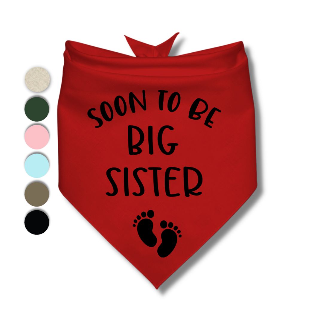 Soon To Be Big Sister Bandana