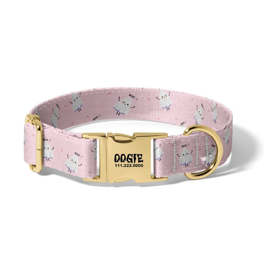 Halloween Candy Corn Boos Dog Collar