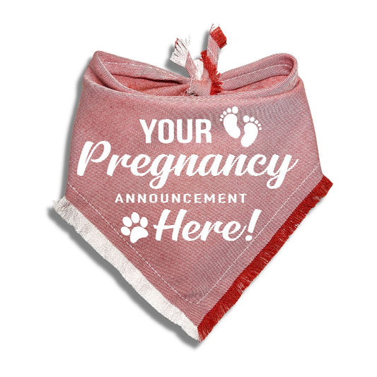 Customized Pregnancy Text Bandana