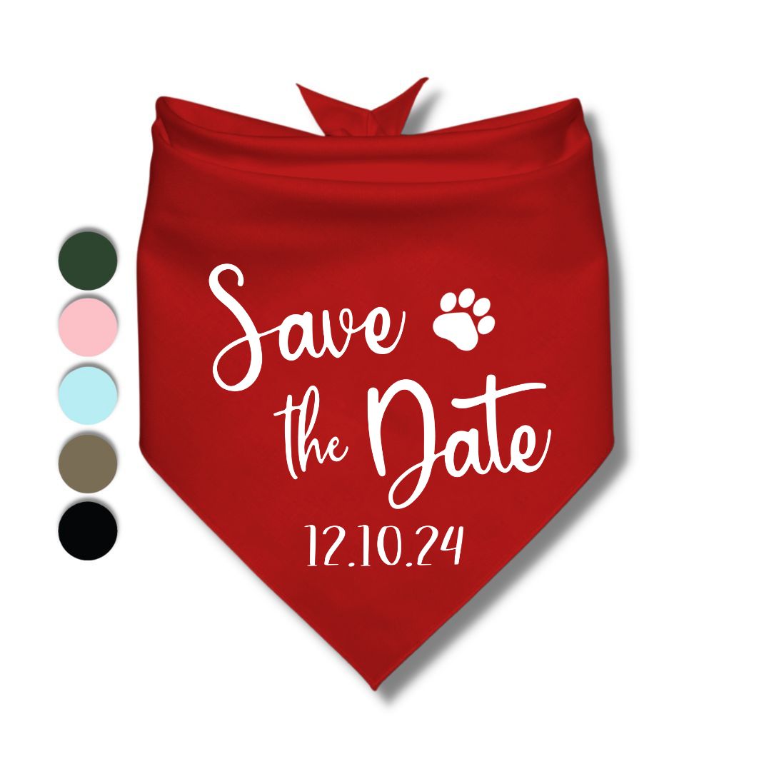 Save The Date Bandana