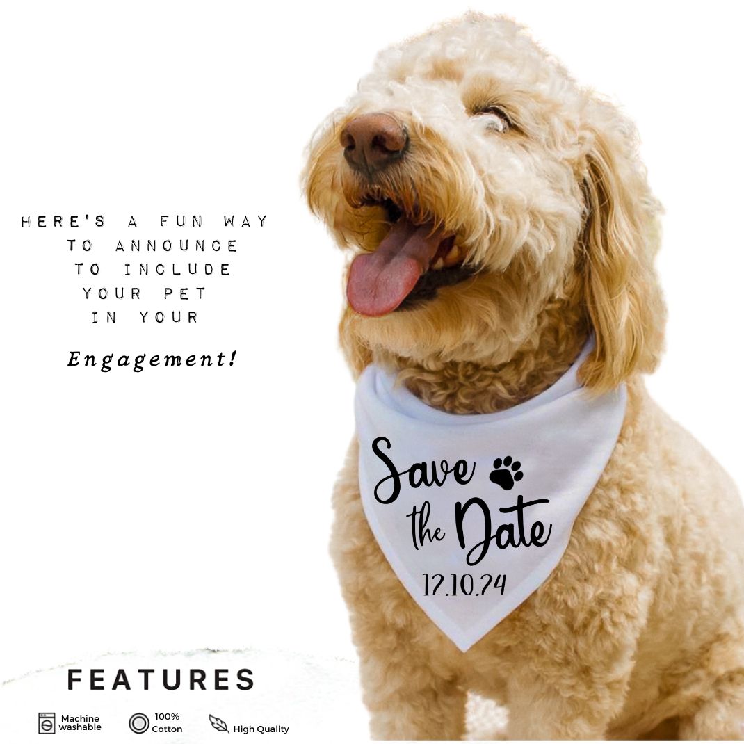 Save The Date Bandana