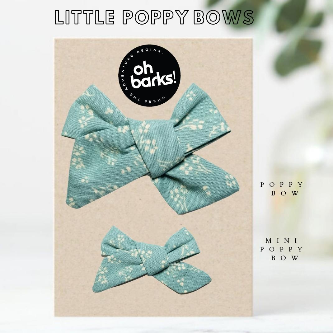 Mint Hair Bows
