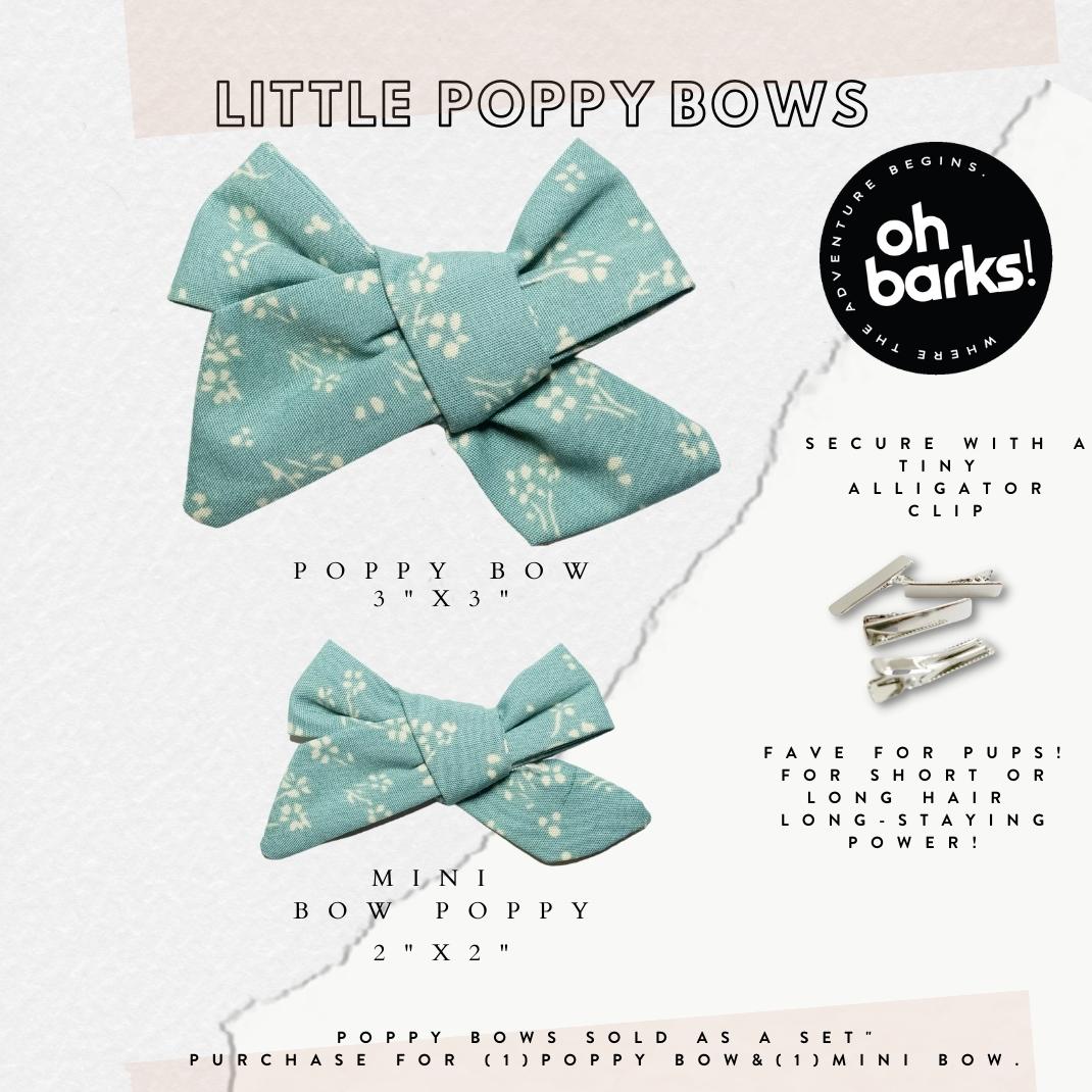 Mint Hair Bows